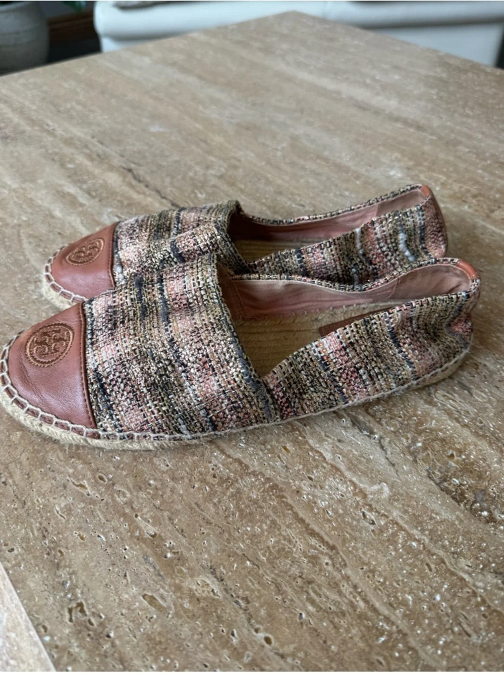 Tory Burch Color Block Flat Espadrille size 8